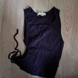 Urban Outfitters Dark  Brown Sleeveless Tank Top